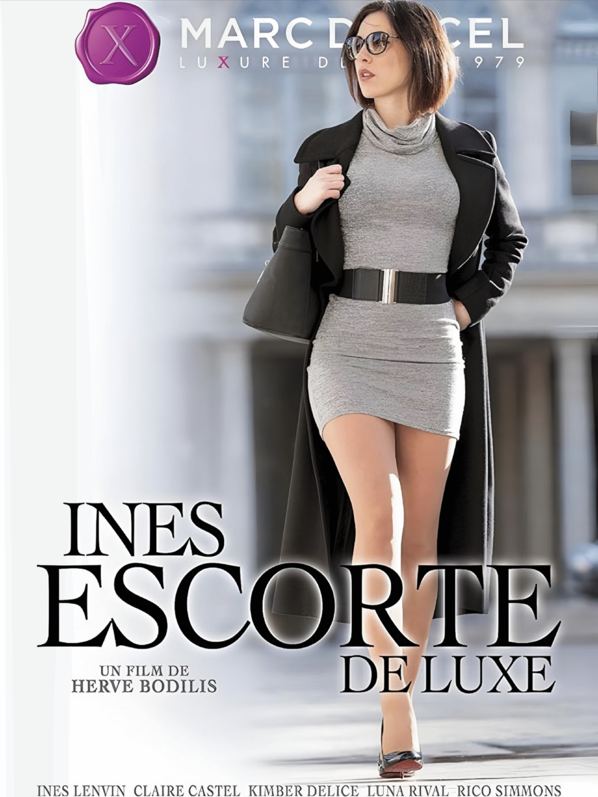 Inès Lenvin sur la couverture du film "Escorte de Luxe"